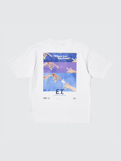 Uniqlo Universal Movies UT Graphic T-Shirt | E.T. - 00 White