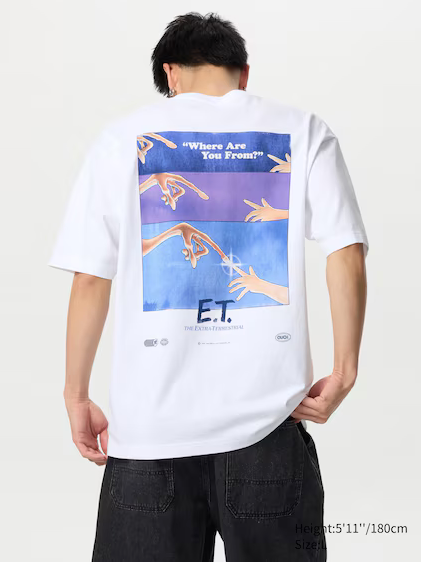 Uniqlo Universal Movies UT Graphic T-Shirt | E.T. - 00 White
