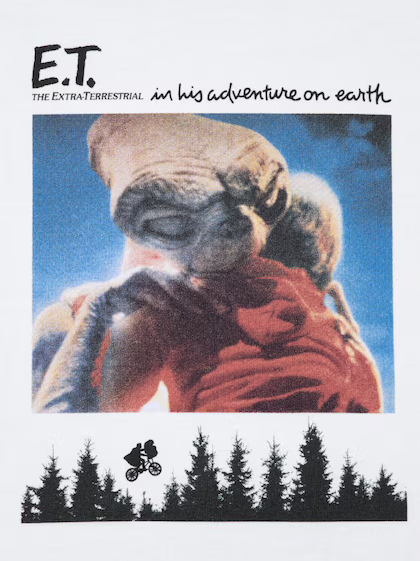 Uniqlo Universal Movies UT Graphic T-Shirt | E.T. - 00 White
