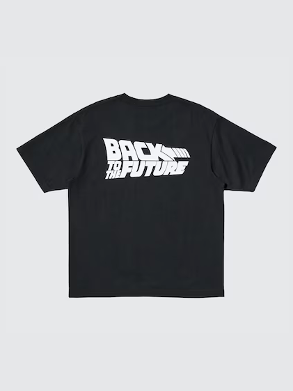 Uniqlo Universal Movies UT Graphic T-Shirt Back to the Future - 09 Black