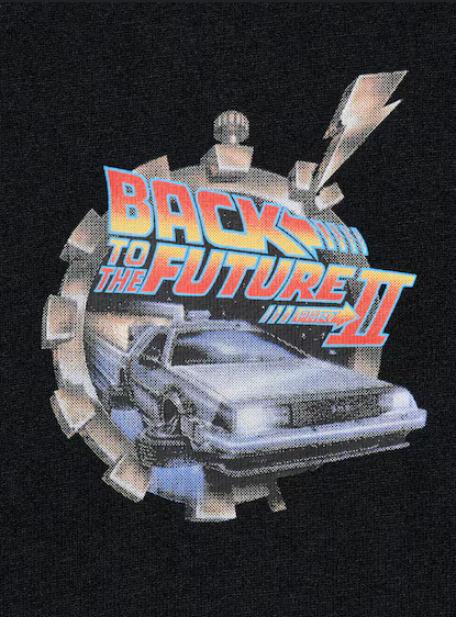 Uniqlo Universal Movies UT Graphic T-Shirt Back to the Future - 09 Black
