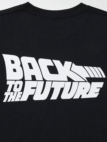 Uniqlo Universal Movies UT Graphic T-Shirt Back to the Future - 09 Black