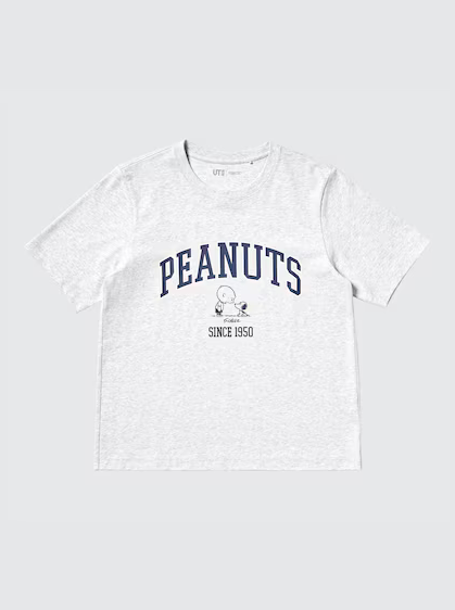 Uniqlo Women's Peanuts UT Graphic T-Shirt - 03 Grey
