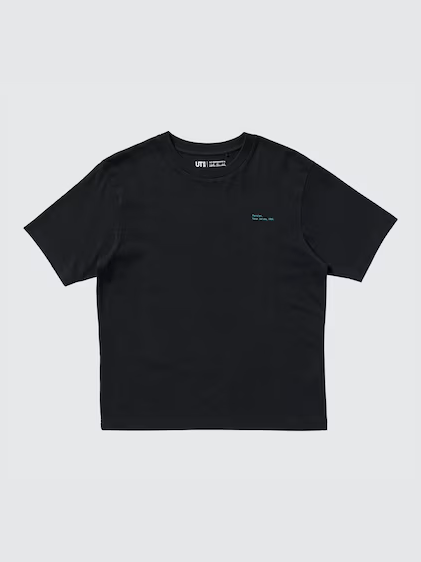 Uniqlo Women's Cat Photographs UT Graphic T-Shirt - 09 Black