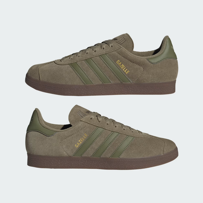 Adidas Gazelle - Orbit Green / Focus Olive / Gold Metallic - Stencil