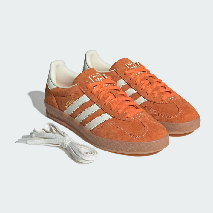 Adidas Gazelle Indoor - Orange / Off White / Gold Metallic
