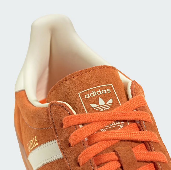 Adidas Gazelle Indoor - Orange / Off White / Gold Metallic