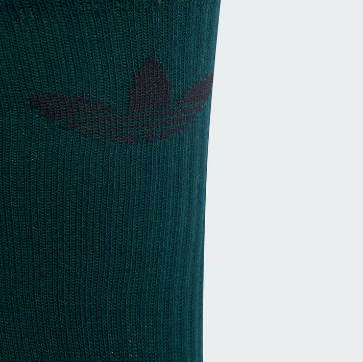 Adidas Trefoil Cushion Crew Socks 6 Pack - Wonder Beige / Medium Dark Khaki / Aurora Ivy