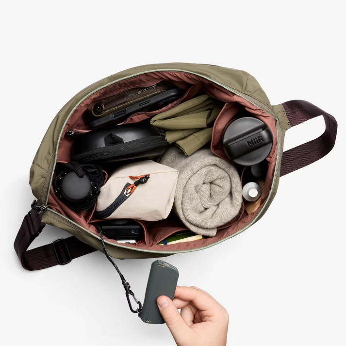 Bellroy Laneway Crescent Bag 12L - Sea Kelp - Stencil