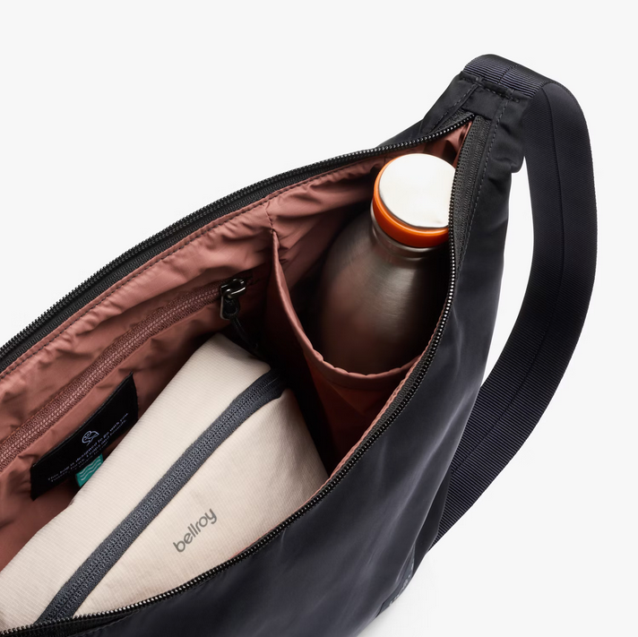 Bellroy Laneway Crescent Bag 7L - Black - Stencil