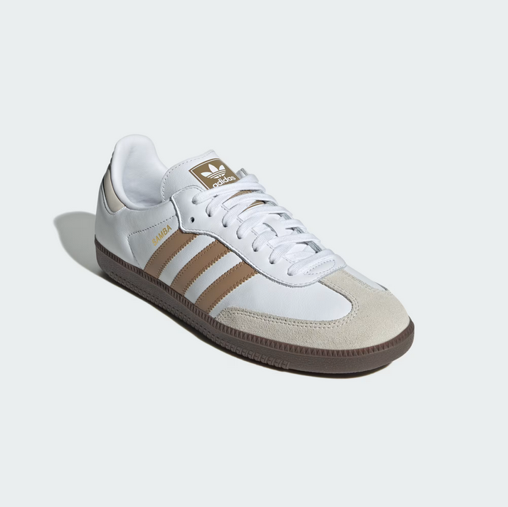 Adidas Samba OG - Cloud White / Cardboard / Gum - Stencil