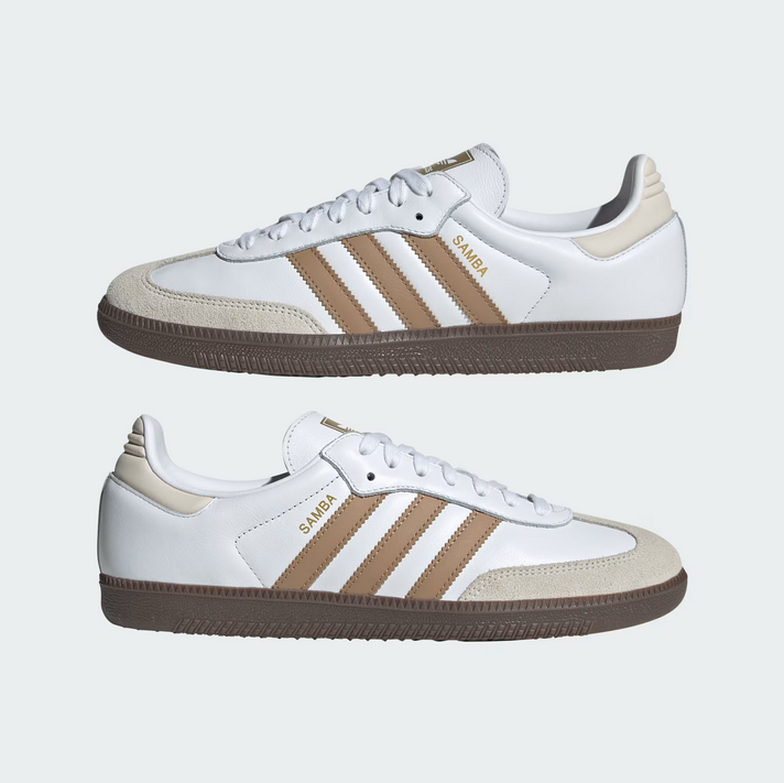 Adidas Samba OG - Cloud White / Cardboard / Gum - Stencil