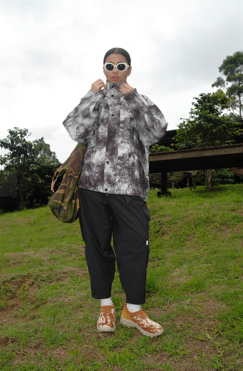 Paper Sten Jacket - Motif Tiedye Black