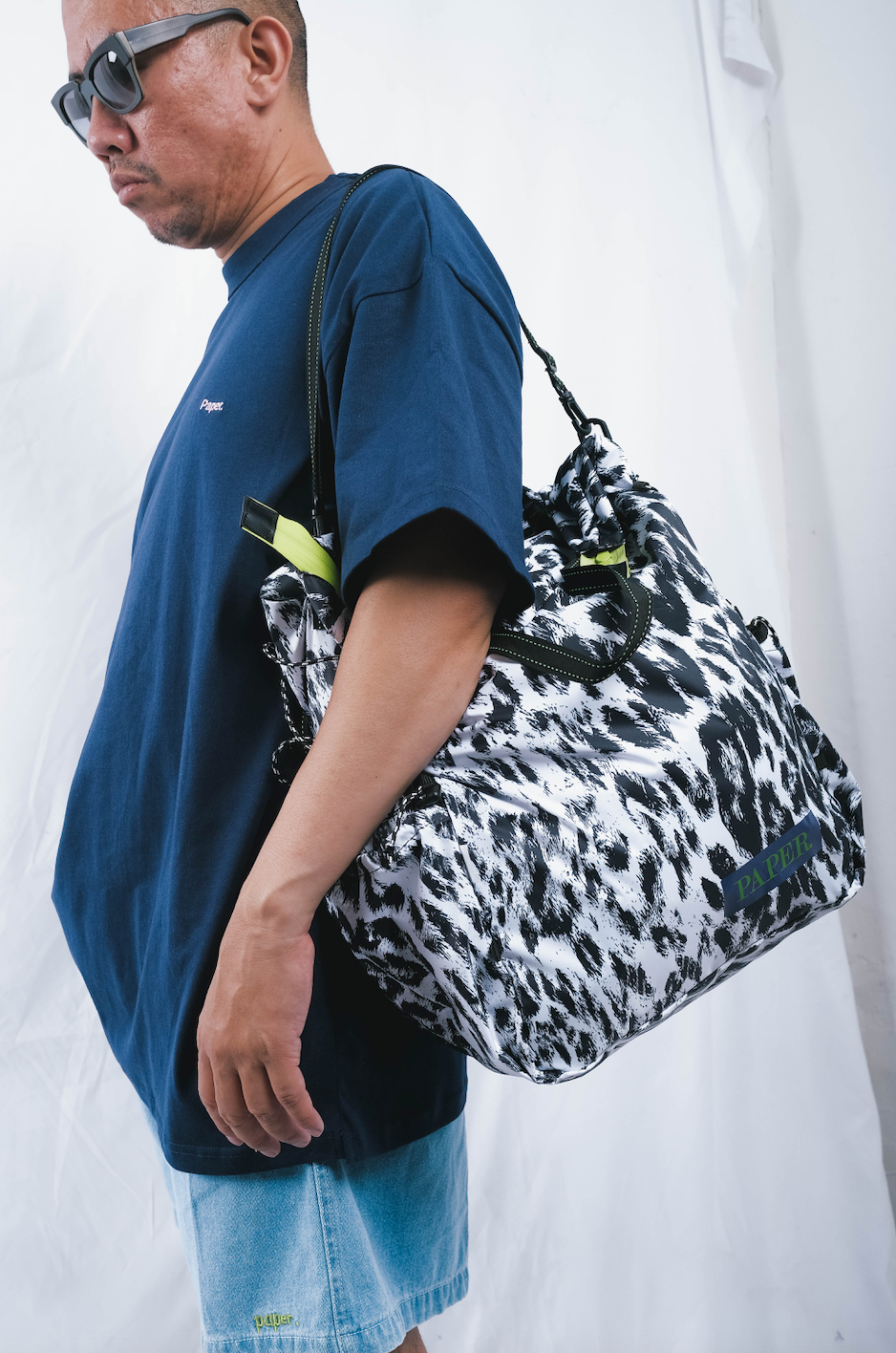 Paper Draagtas Bag - Pattern White - Stencil