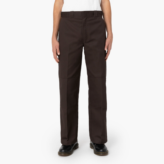 Dickies Double Knee Work Pants Loose Fit - Dark Brown