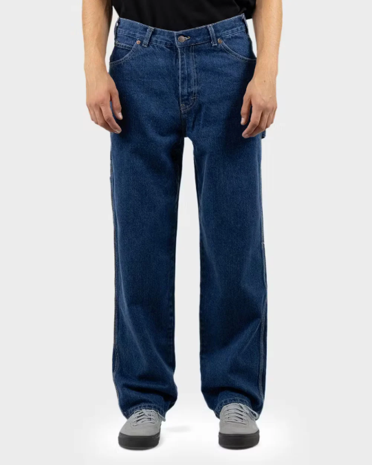 Dickies P1993 Relaxed Fit Carpenter Jean - Stone Washed Indigo - Stencil