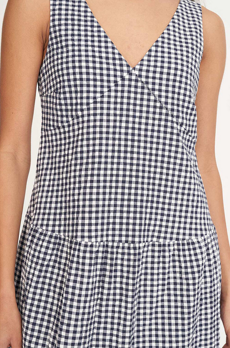 Huffer Catalina Freida Maxidress - Navy/Chalk - Stencil