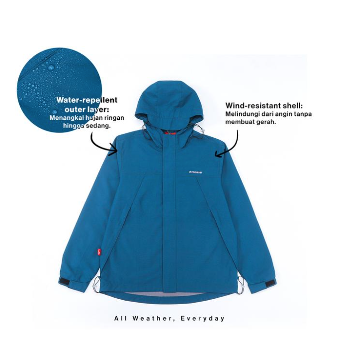 Troveast Urban Outdoor Jacket Breathable Aerishell Series Alaska - Dark Teal