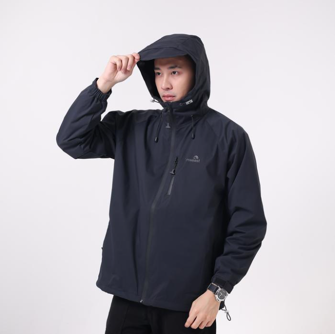 Troveast Gorpcore Outdoor Jacket Windproof Forstey Series Black Sport - Black