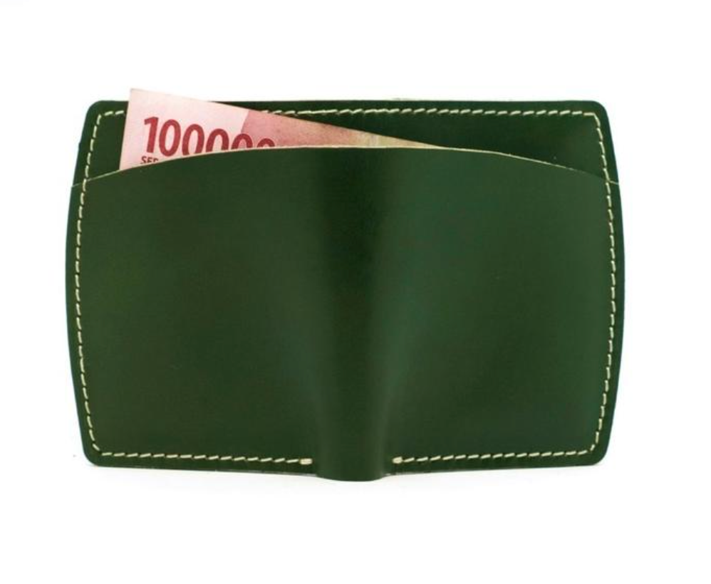 Philo Goods Bifold Wallet with outer Pocket - Green