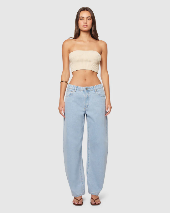 Abrand 95 Mid Barrel Jean Kendall - Light Blue Vintage