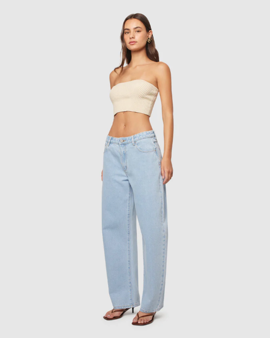 Abrand 95 Mid Barrel Jean Kendall - Light Blue Vintage