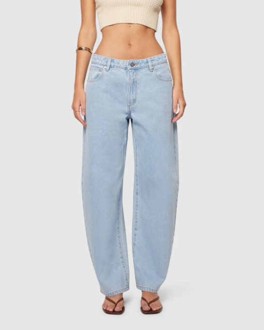 Abrand 95 Mid Barrel Jean Kendall - Light Blue Vintage