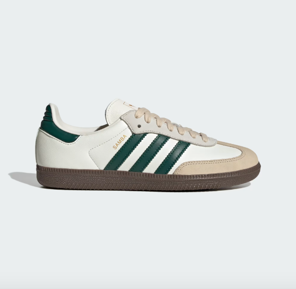Adidas Women's Samba OG - Off White / Collegiate Green / Sand Strata