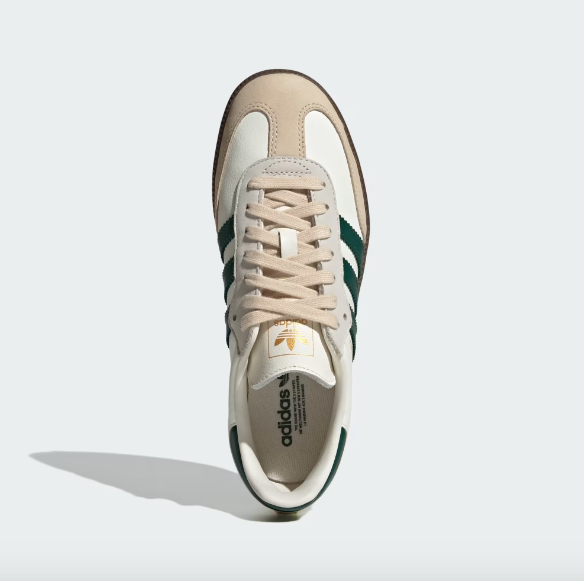 Adidas Women's Samba OG - Off White / Collegiate Green / Sand Strata