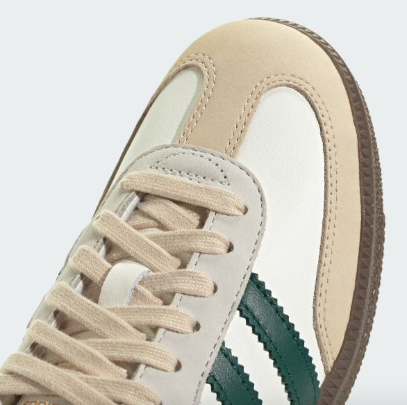 Adidas Women's Samba OG - Off White / Collegiate Green / Sand Strata