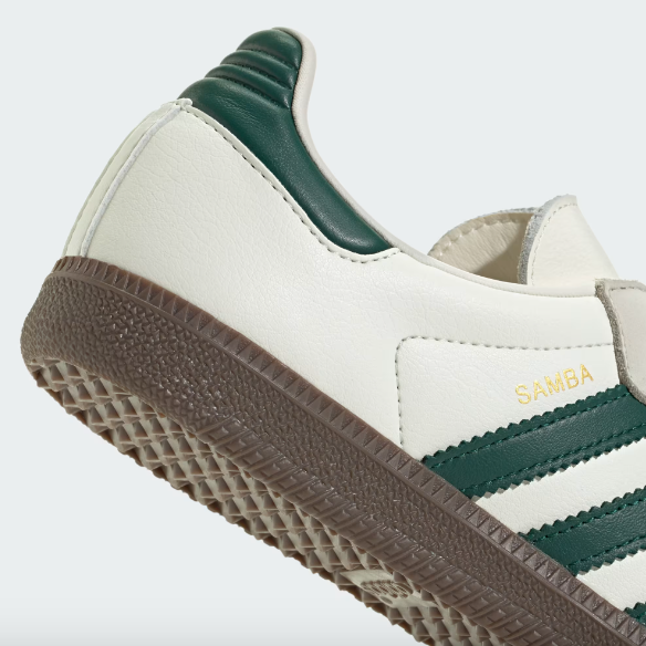 Adidas Women's Samba OG - Off White / Collegiate Green / Sand Strata