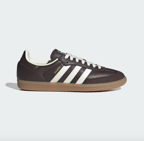 Adidas Samba OG - Dark Brown / Off White / Gum - Stencil