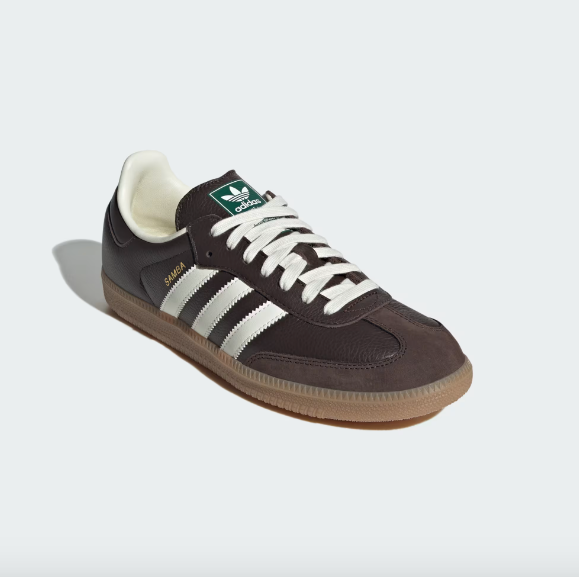 Adidas Samba OG - Dark Brown / Off White / Gum - Stencil