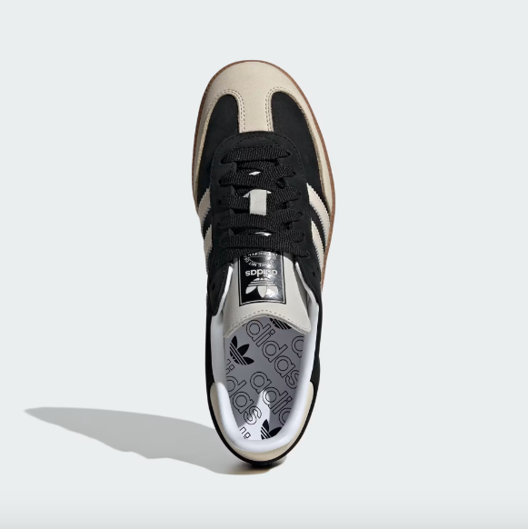 Adidas Samba OG W - Core Black / Wonder White / Silver Metallic - Stencil