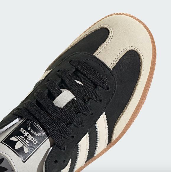 Adidas Samba OG W - Core Black / Wonder White / Silver Metallic - Stencil