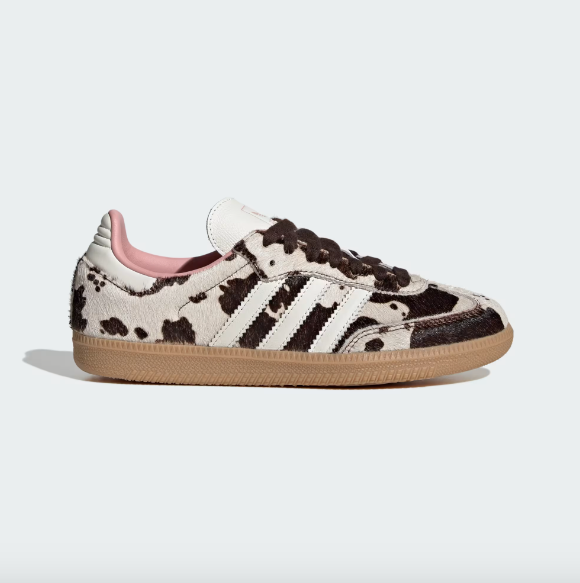 Adidas Samba OG Women's - Dark Brown / Off White / Gum - Stencil