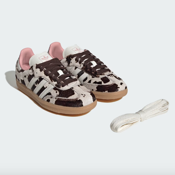 Adidas Samba OG Women's - Dark Brown / Off White / Gum - Stencil