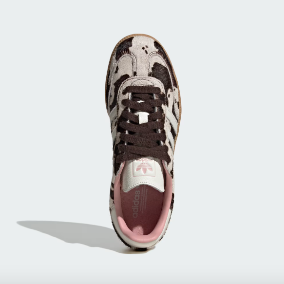 Adidas Samba OG Women's - Dark Brown / Off White / Gum - Stencil