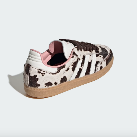 Adidas Samba OG Women's - Dark Brown / Off White / Gum - Stencil