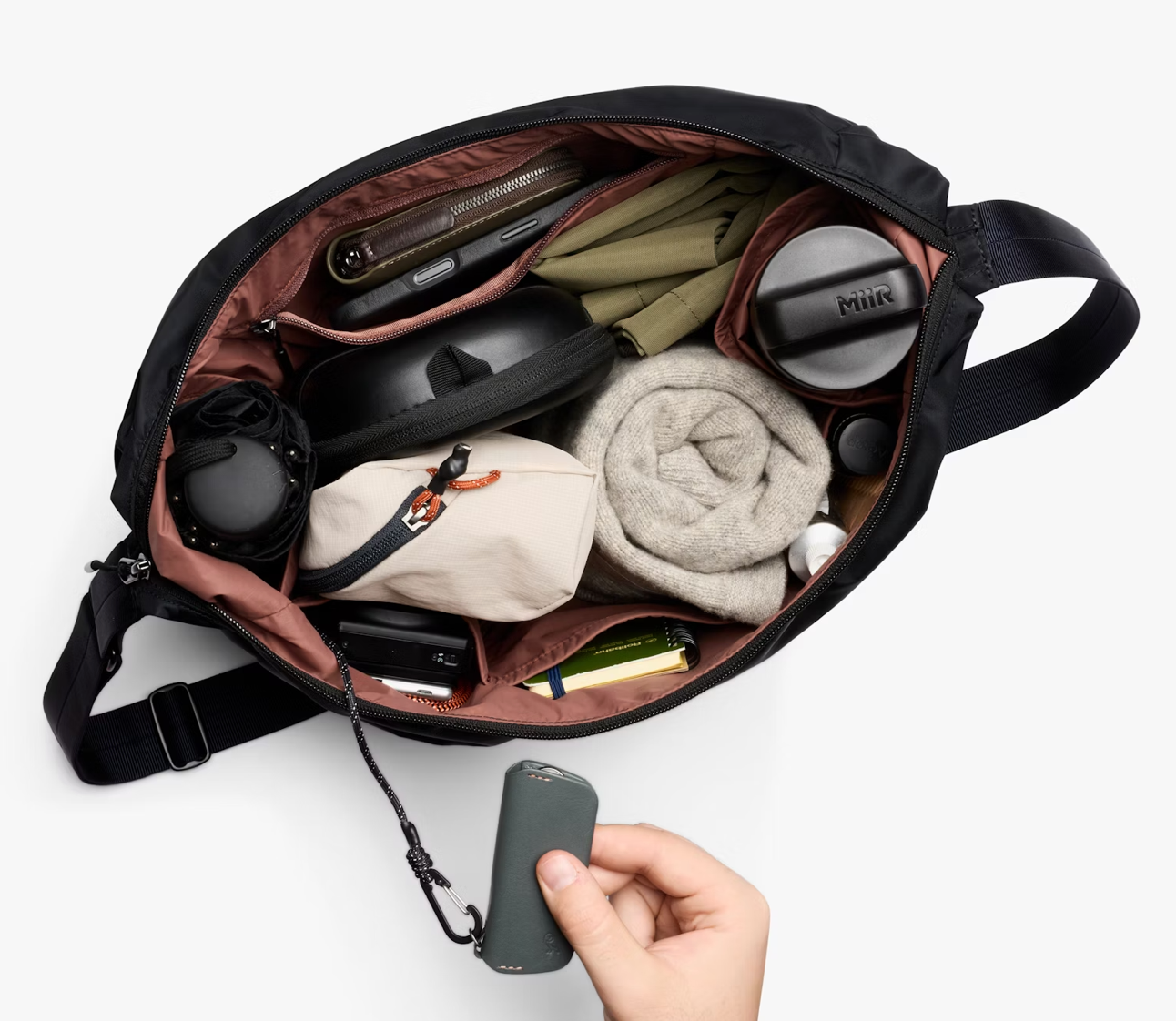 Bellroy Laneway Crescent Bag 12L - Ink - Stencil