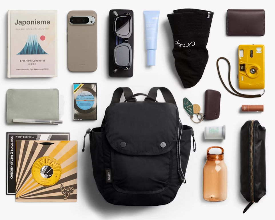 Bellroy Cinch Minipack - Black - Stencil