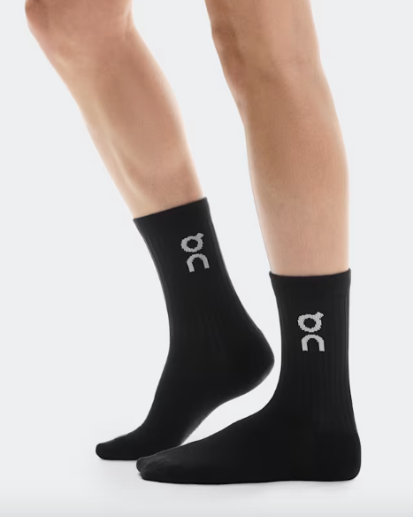 On Logo Sock High 3P - Black - Stencil