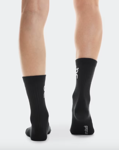 On Logo Sock High 3P - Black - Stencil