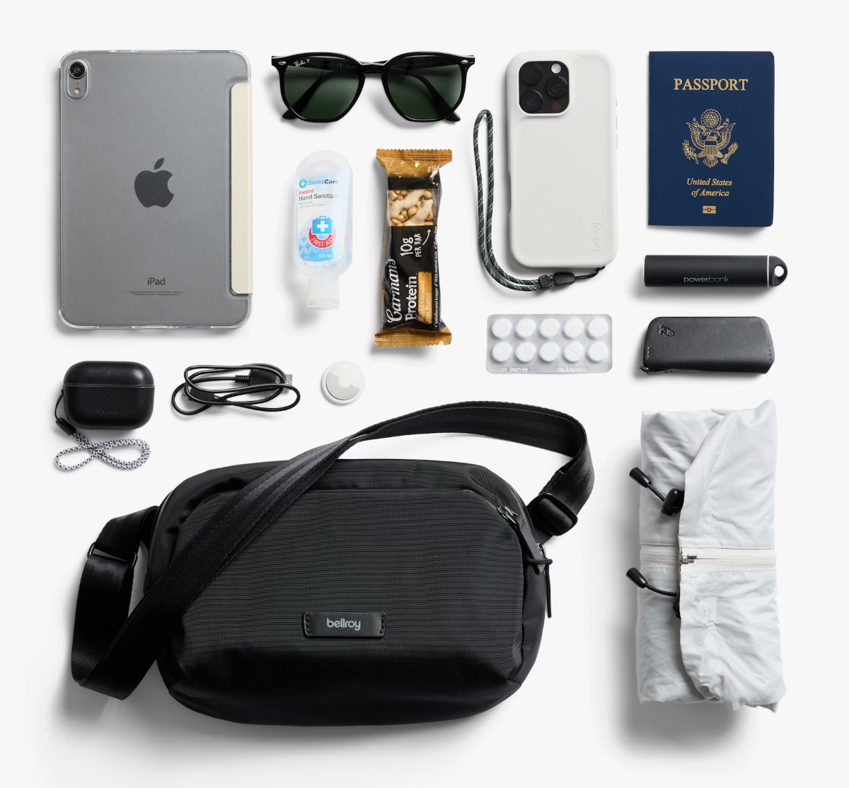 Bellroy Transit Sling 5L - Black - Stencil