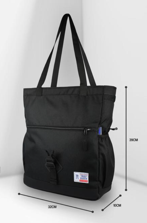 Trustmaker Travor Tote Bag - Onyx Black