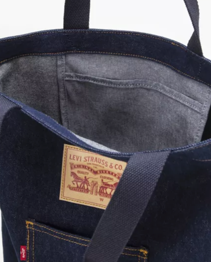 Levi's Front Pocket Tote - Indigo Rinse - Stencil