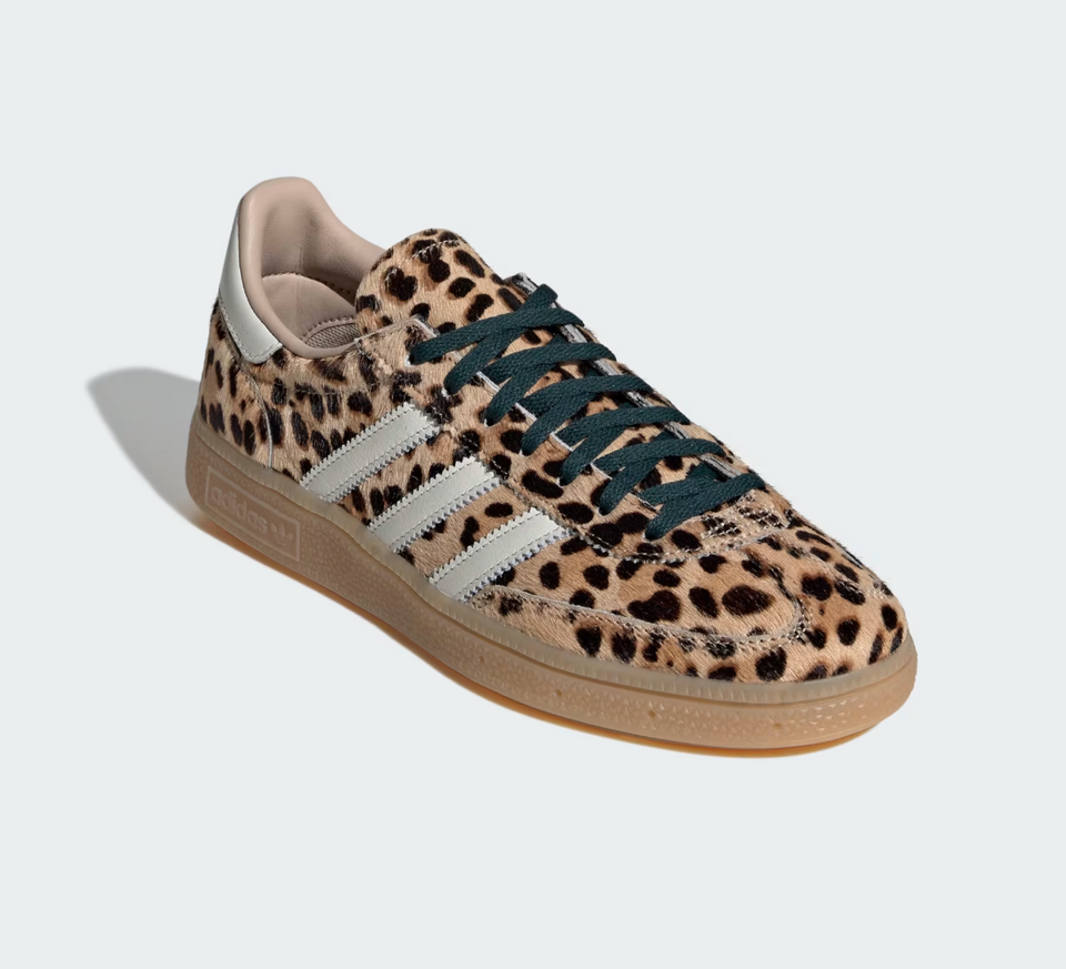 Adidas Womens Handball Spezial Leopard Magic Beige / Ivory - Stencil