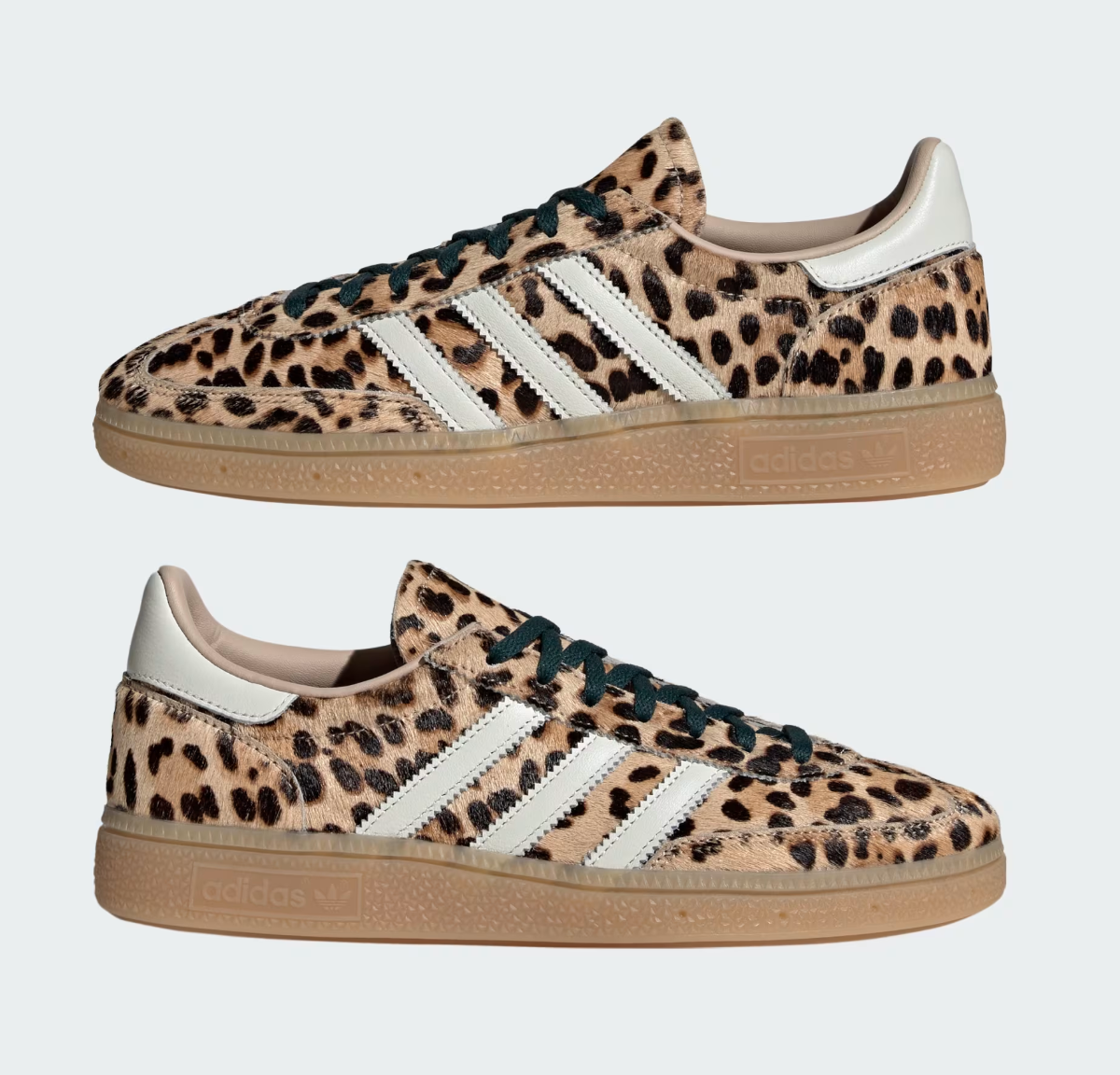 Adidas Womens Handball Spezial Leopard Magic Beige / Ivory - Stencil