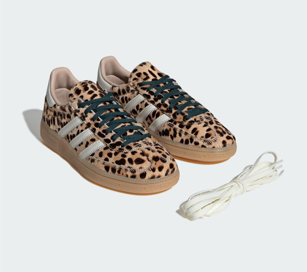 Adidas Womens Handball Spezial Leopard Magic Beige / Ivory - Stencil