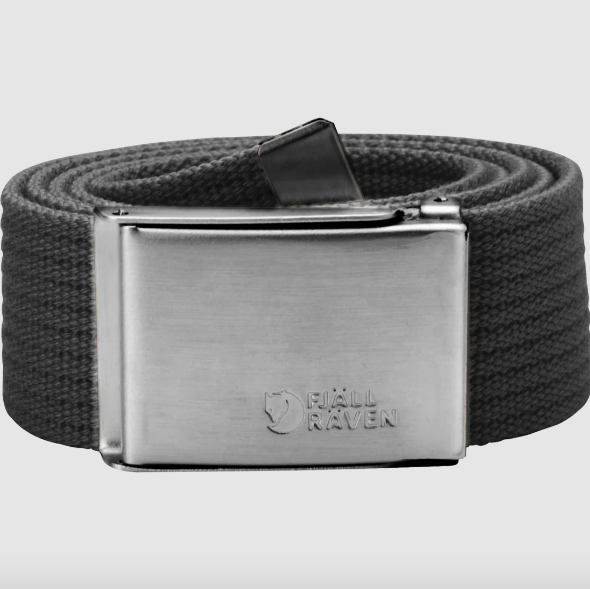 Fjallraven Canvas Belt - 030 Dark Grey - Stencil